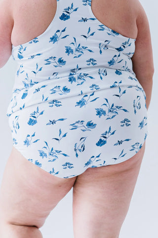Sun Baked Bottom | Ocean Blue Floral | Final Sale