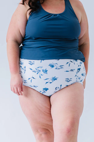 Sun Baked Bottom | Ocean Blue Floral | Final Sale