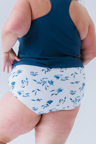 Sun Baked Bottom | Ocean Blue Floral | Final Sale
