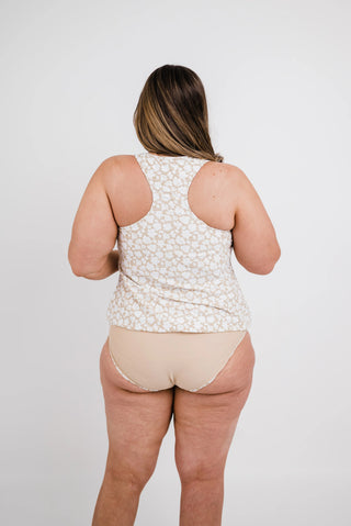 The Chase Top | Tan Floral Print | Final Sale