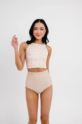 Adventurer Top | Tan Leopard Print
