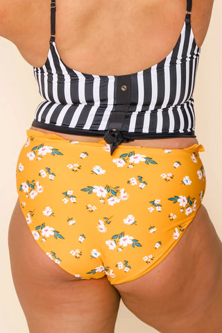 Lush Reversible Bottoms | Mango/Floral
