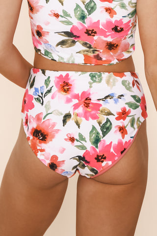 Lagoon Reversible Bottoms | Watermelon/Floral
