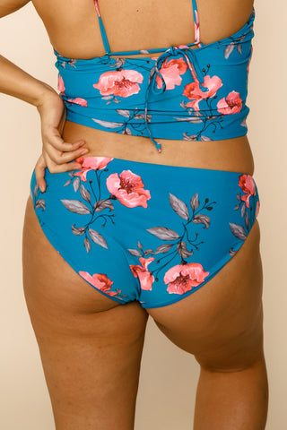 Breeze Reversible Bottoms | Blue/Blue Floral